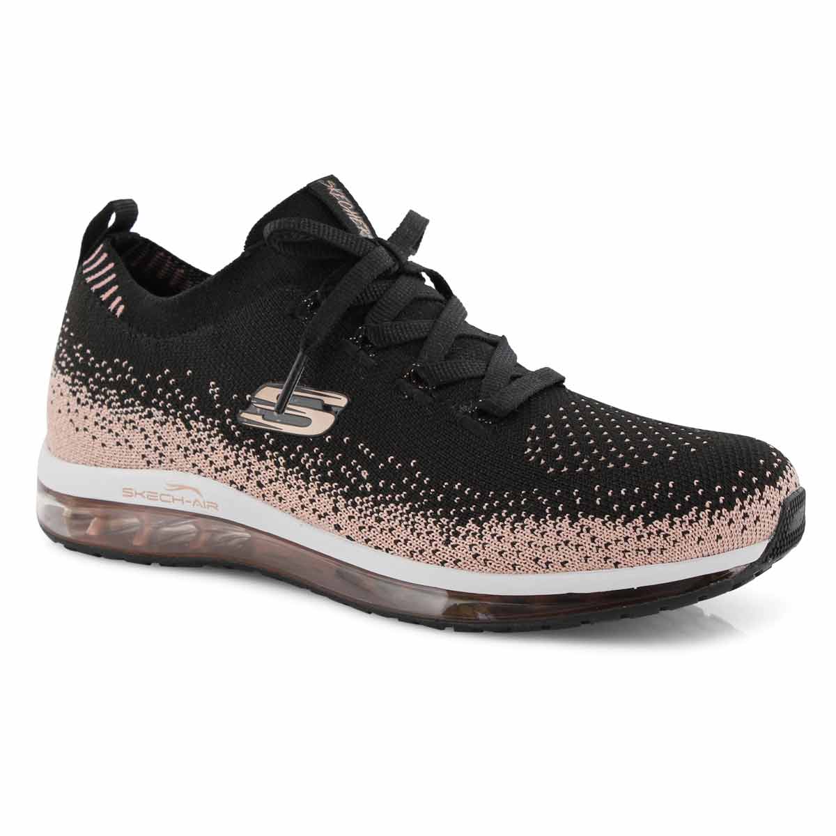 Lds Skech-Air Element blk/rsgld sneaker