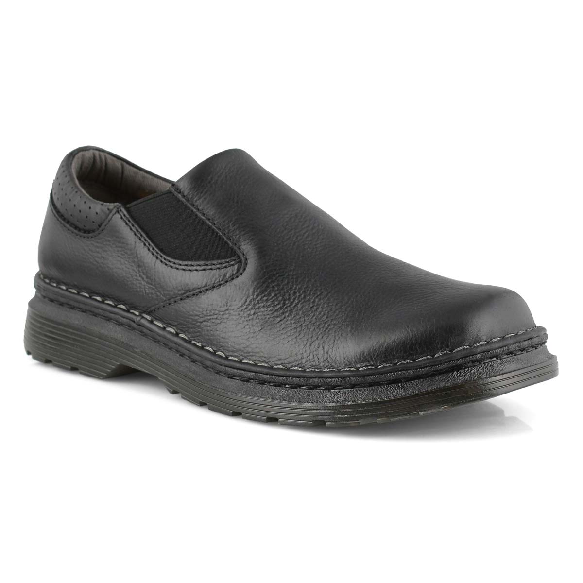 Mns Orson black plain toe slip on
