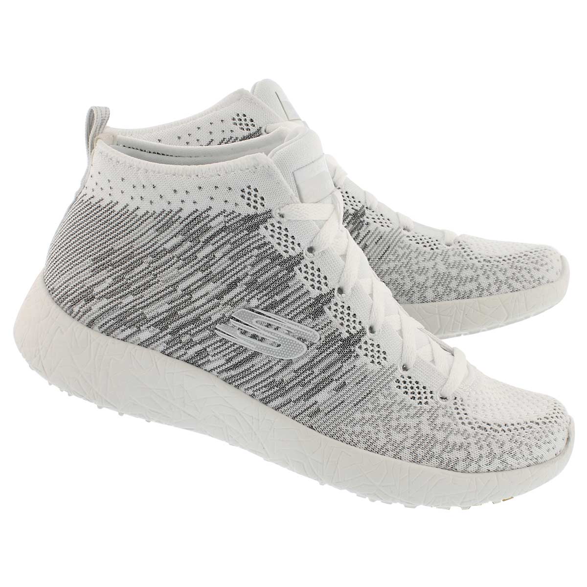 Lds Sweet Symphony wht/slv high top snkr
