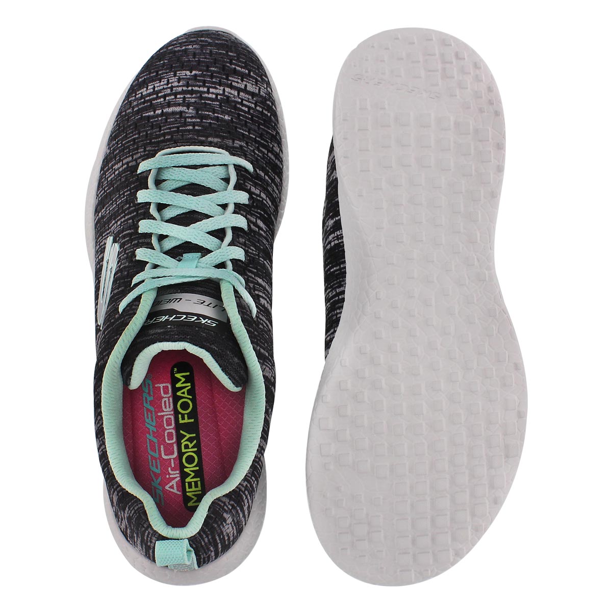 Lds New Influence blk/blu sneaker