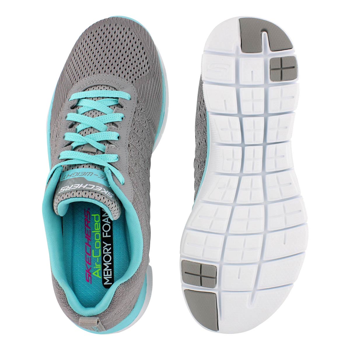 Lds Flex Appeal 2.0 gry/lt blu runner