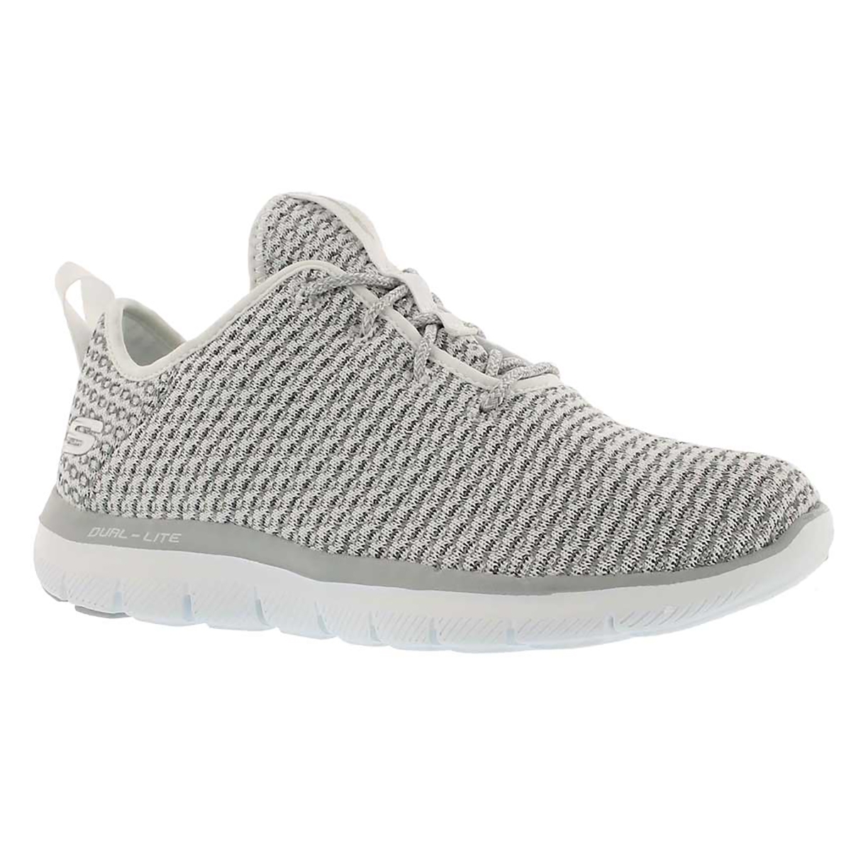 Lds Bold Move wht/gry lace up sneaker