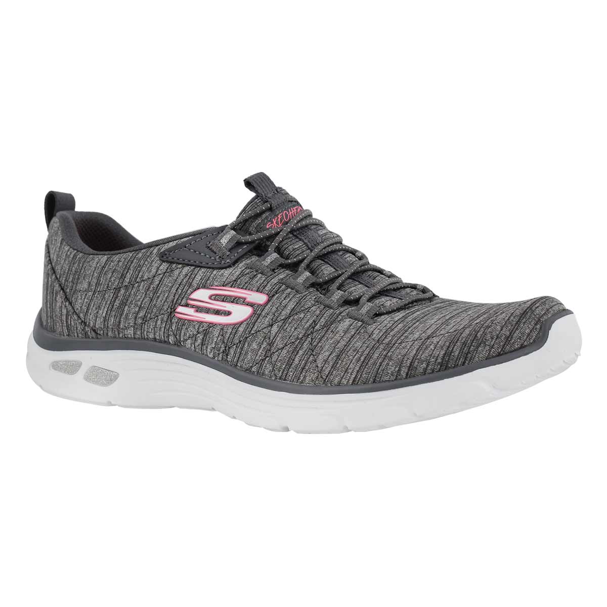 Women's EMPIRE D'LUX grey slip on sneakers