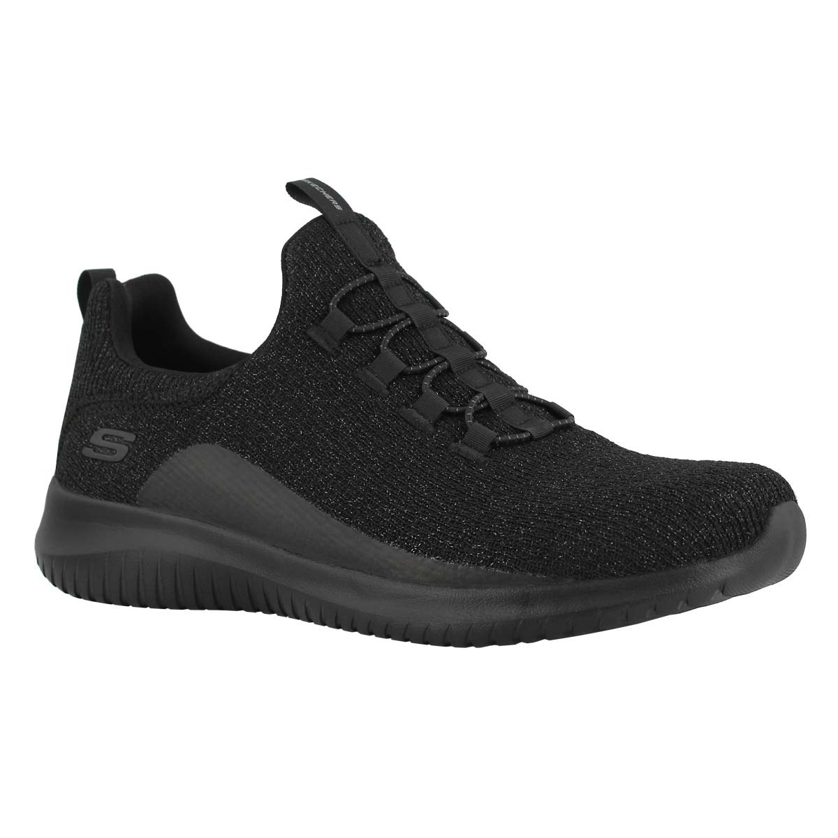 Lds Ultra Flex blk/blk slip on snkr
