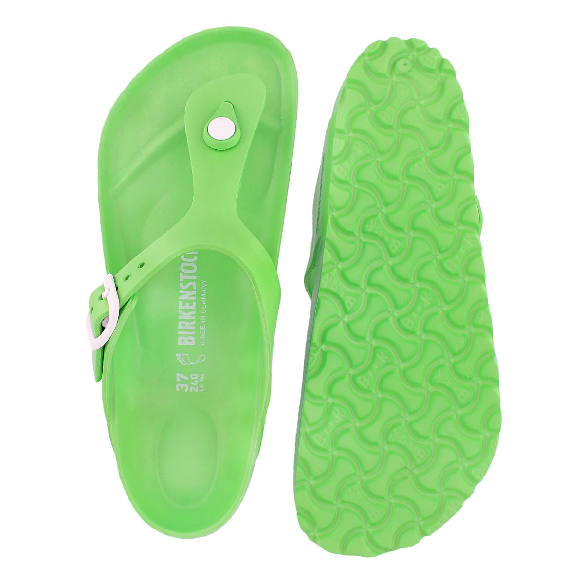 Lds Gizeh EVA neon green thong sandal