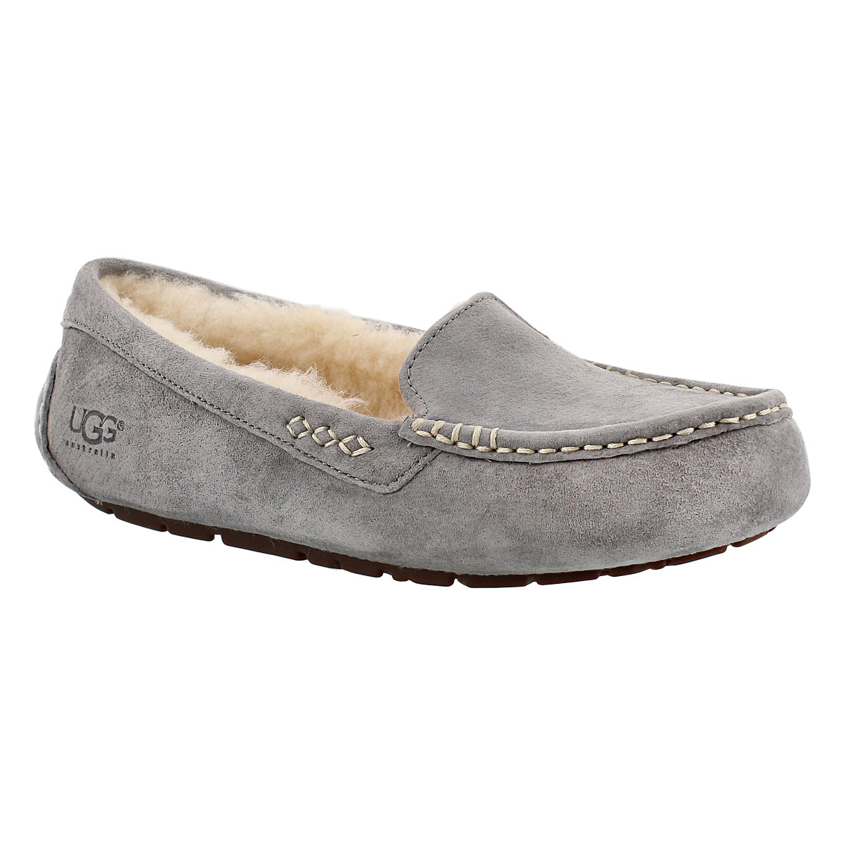 Lds Ansley gry sheepskin moccasin