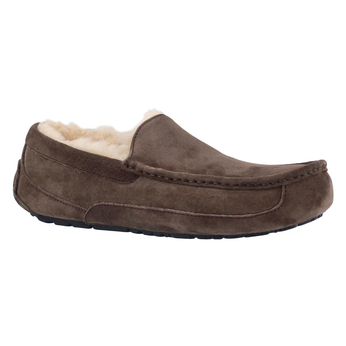 Mns Ascot espresso sheepskin moccasin