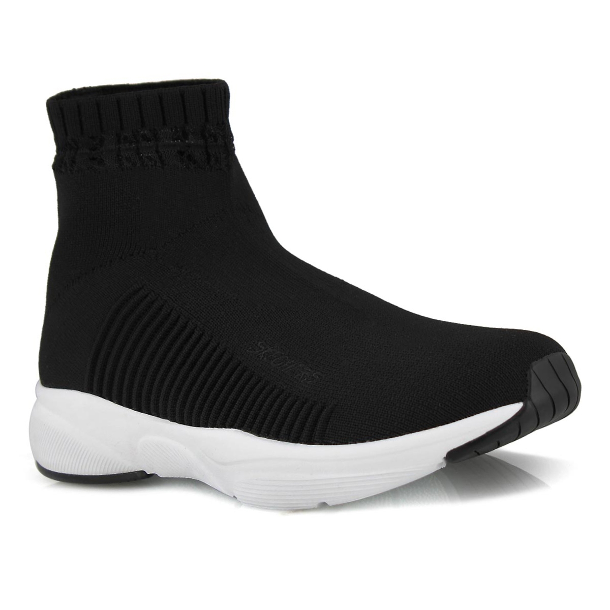 Lds Meridian On-The-Rise blk sock snkr