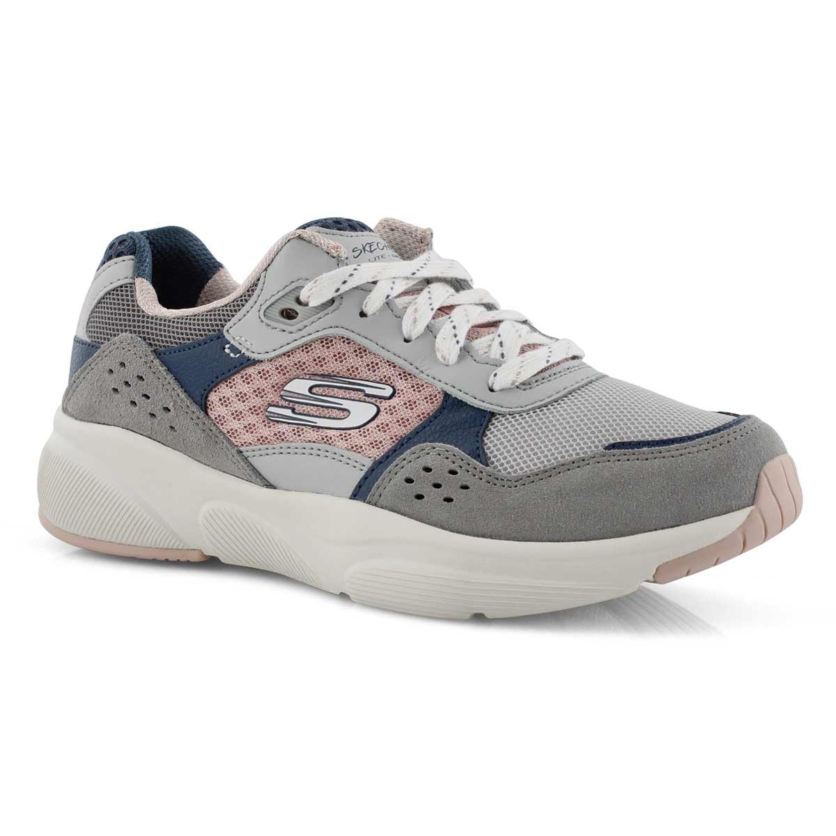 Lds Meridian Charted gry/pnk sneaker