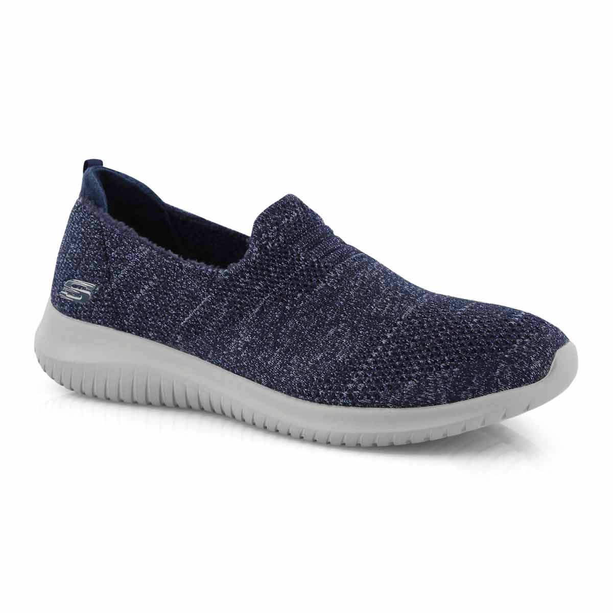 Lds Ultra Flex navy slip on sneaker