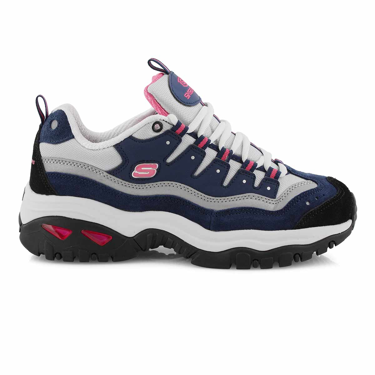 skechers navy hot pink