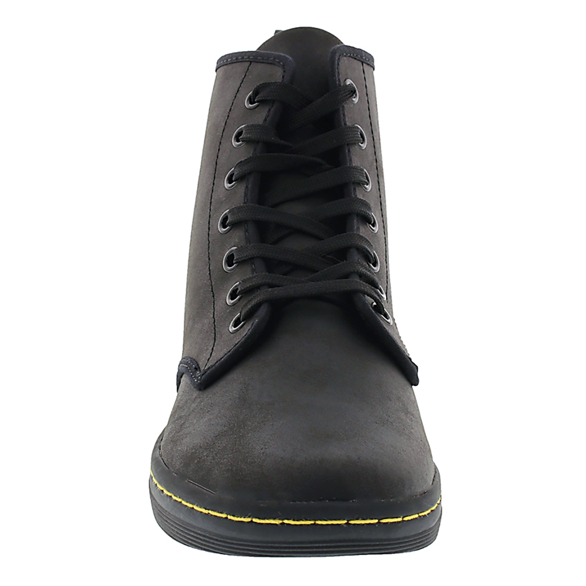Lds Shoreditch black leather mid boot