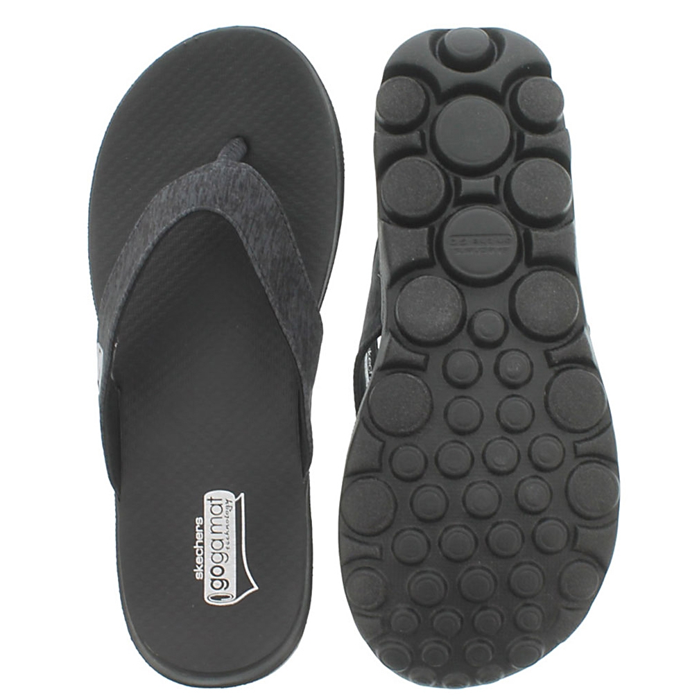 Lds Flow black thong sandal