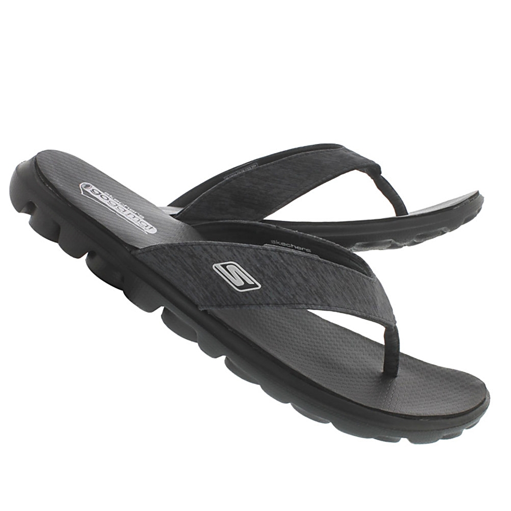 Lds Flow black thong sandal