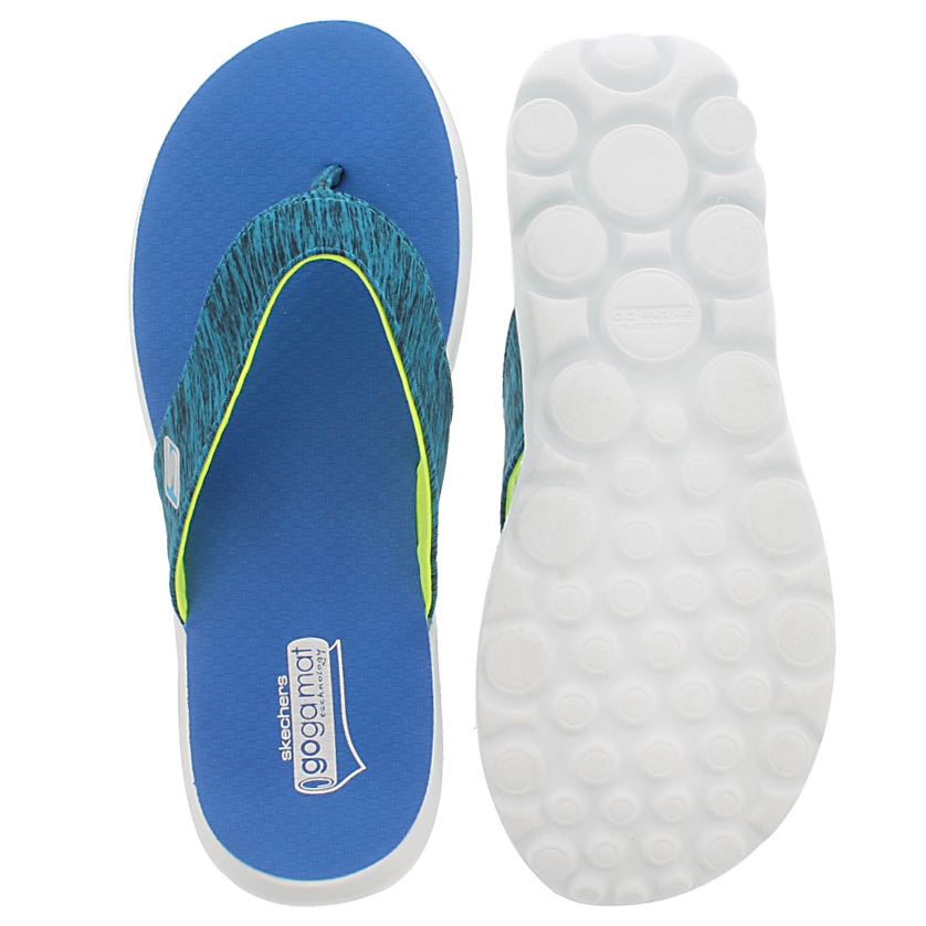 Lds Flow blue thong sandal