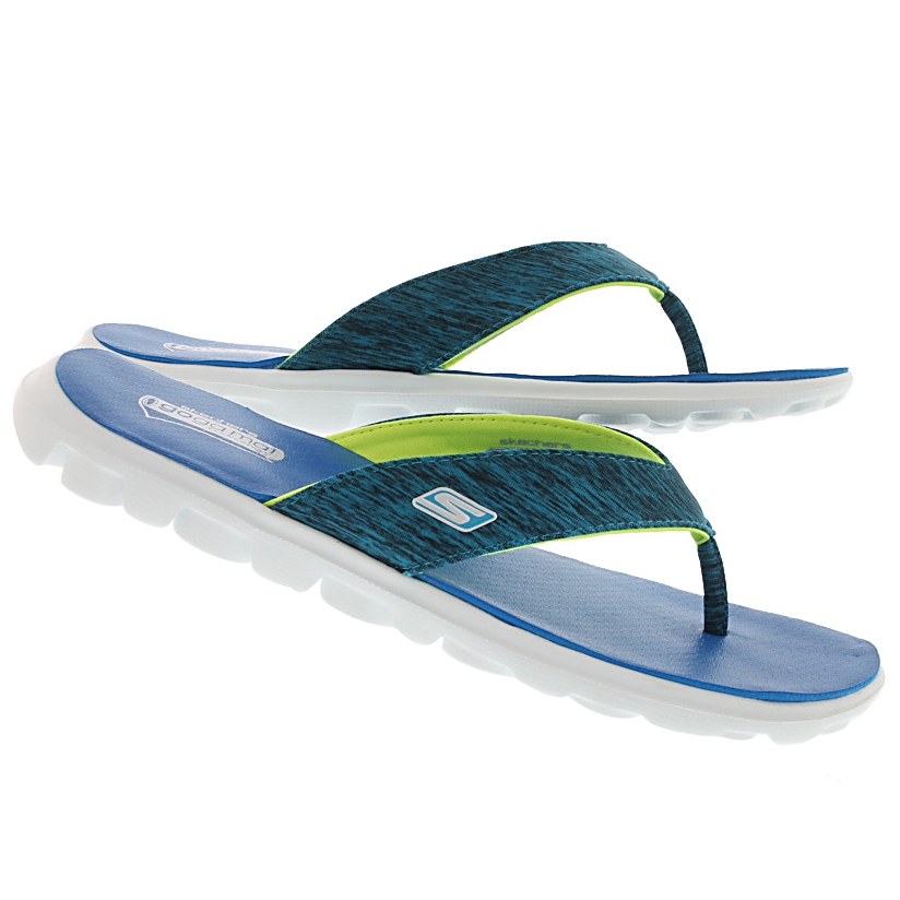 Lds Flow blue thong sandal