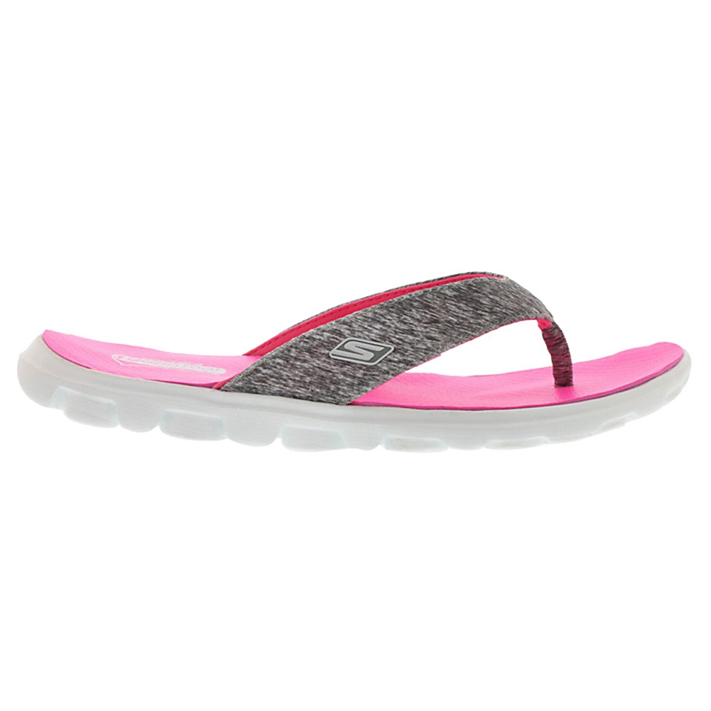 Lds Flow grey/pink thong sandal