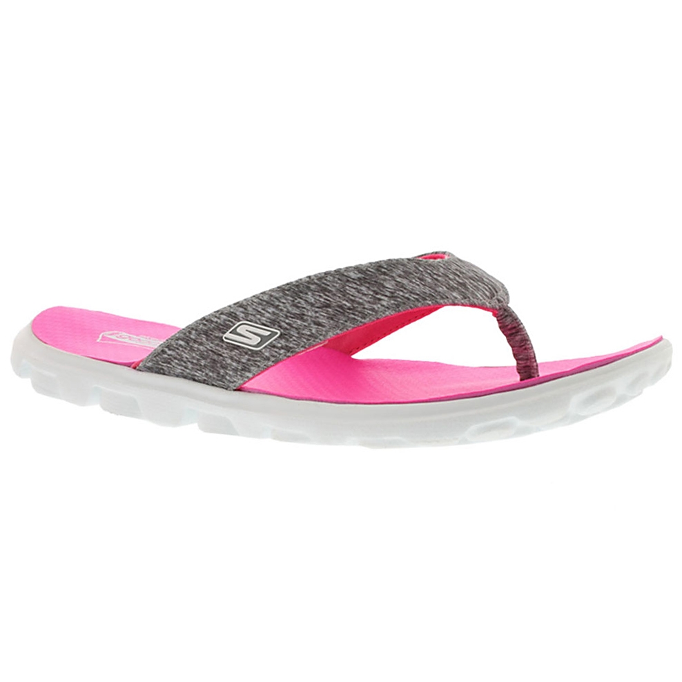 Women's FLOW grey/pink thong sandals