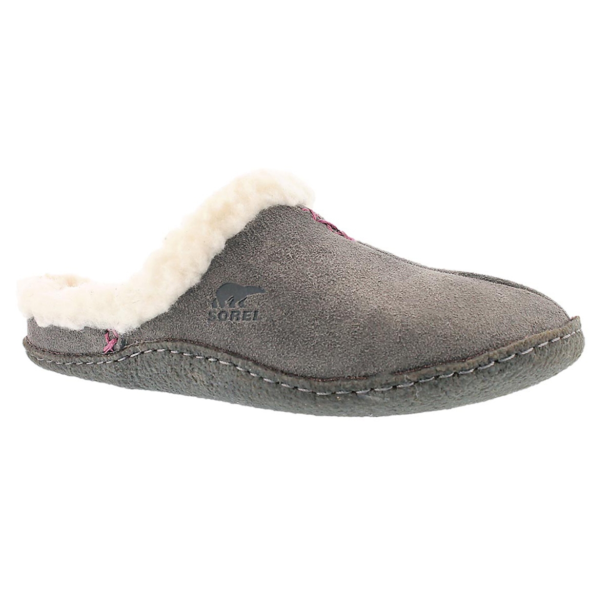 Women's NAKISKA SLIDE shale suede slippers