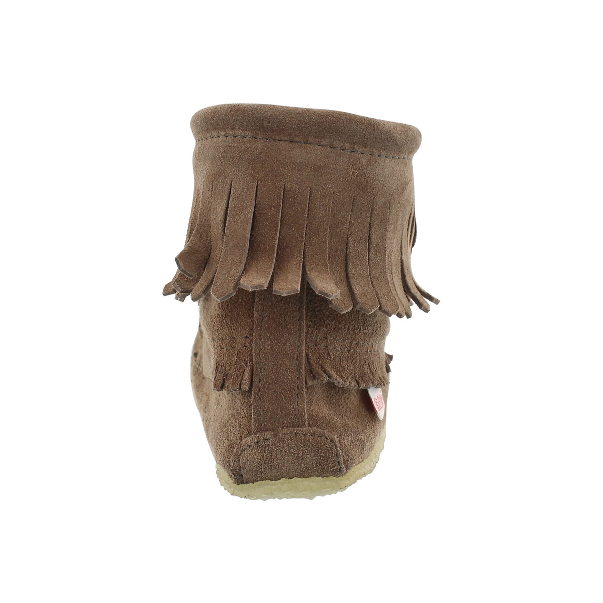 Lds tob fringe bootie moc w/memory foam