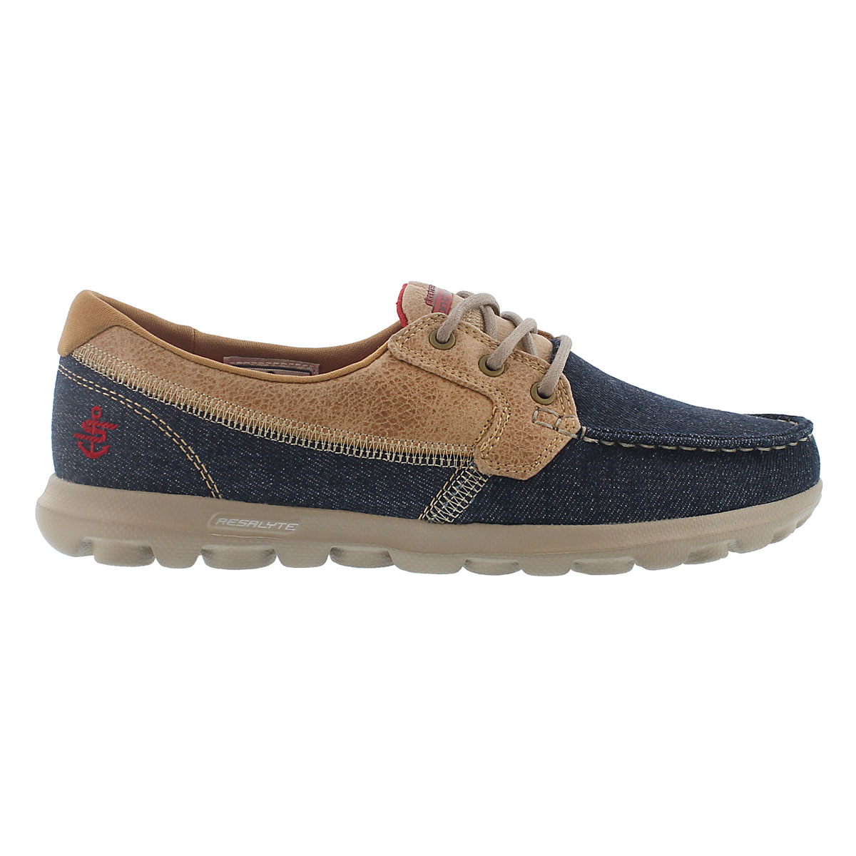 Chaussure bateau Embark, denim/tpe, fem