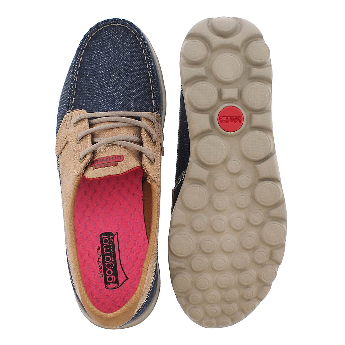 Chaussure bateau Embark, denim/tpe, fem
