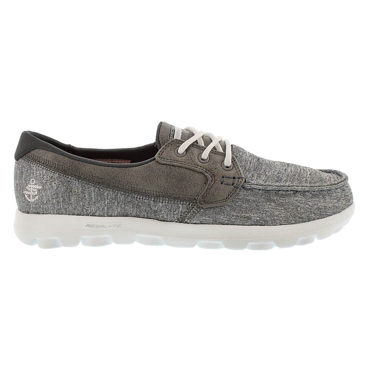 Lds Headsail charcoal 3 eye boat shoe