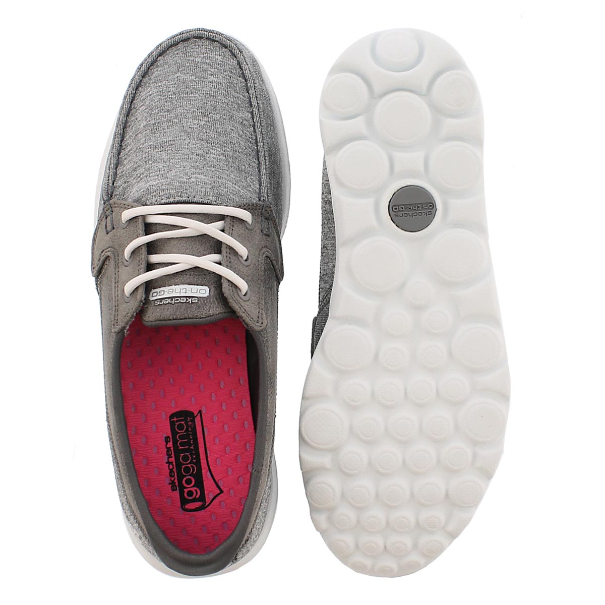 Lds Headsail charcoal 3 eye boat shoe