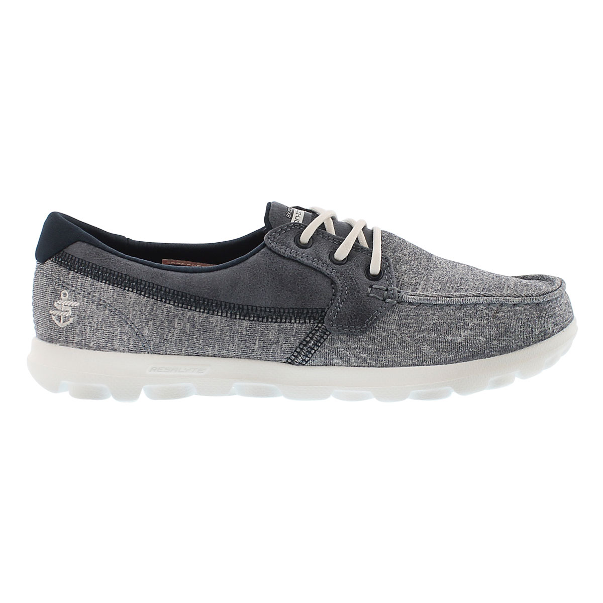 Lds Headsail navy 3 eye boat shoe