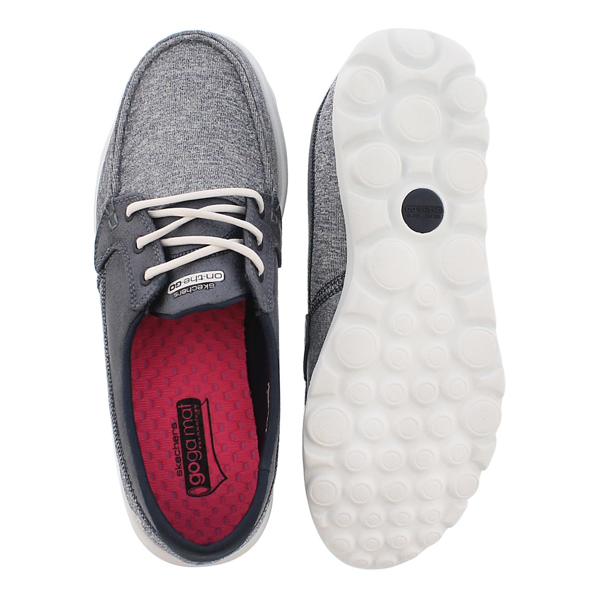 Lds Headsail navy 3 eye boat shoe