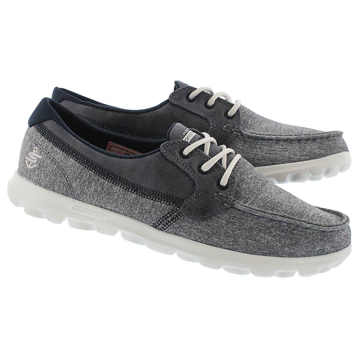 Lds Headsail navy 3 eye boat shoe