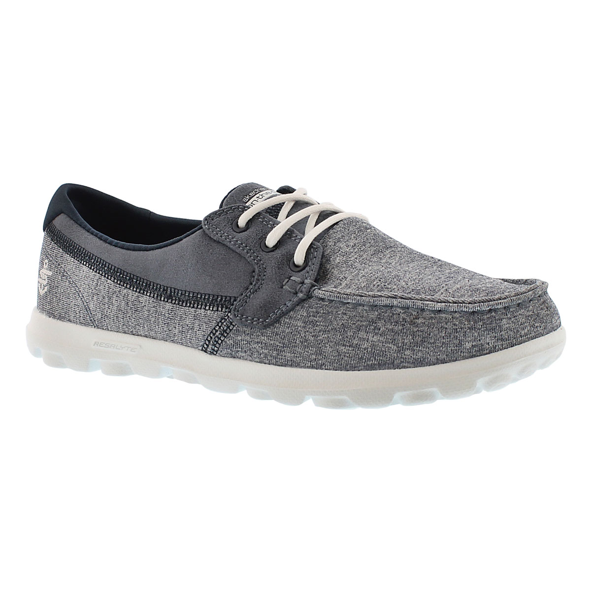 Lds Headsail navy 3 eye boat shoe