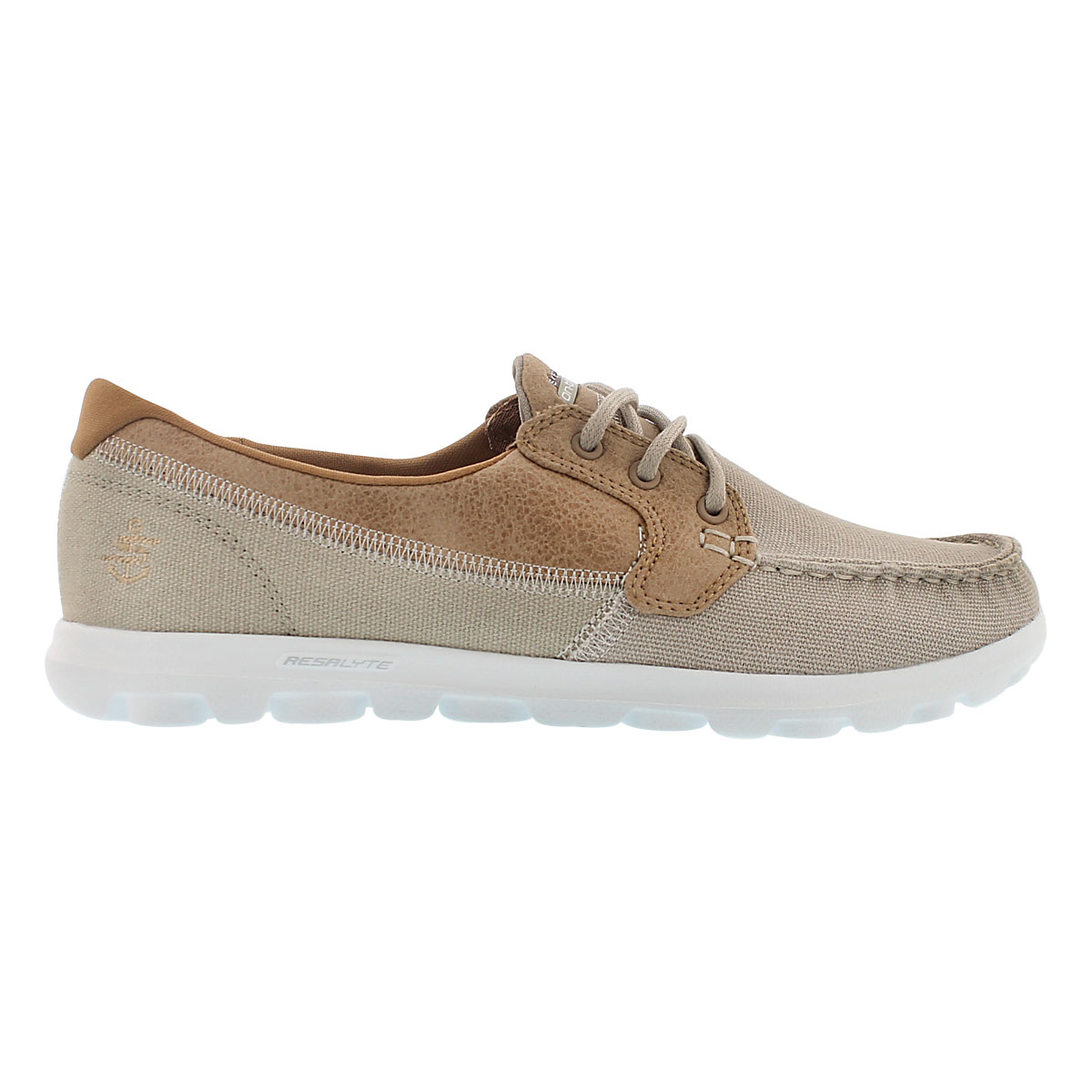 Lds Breezy natural 3 eye boat shoe