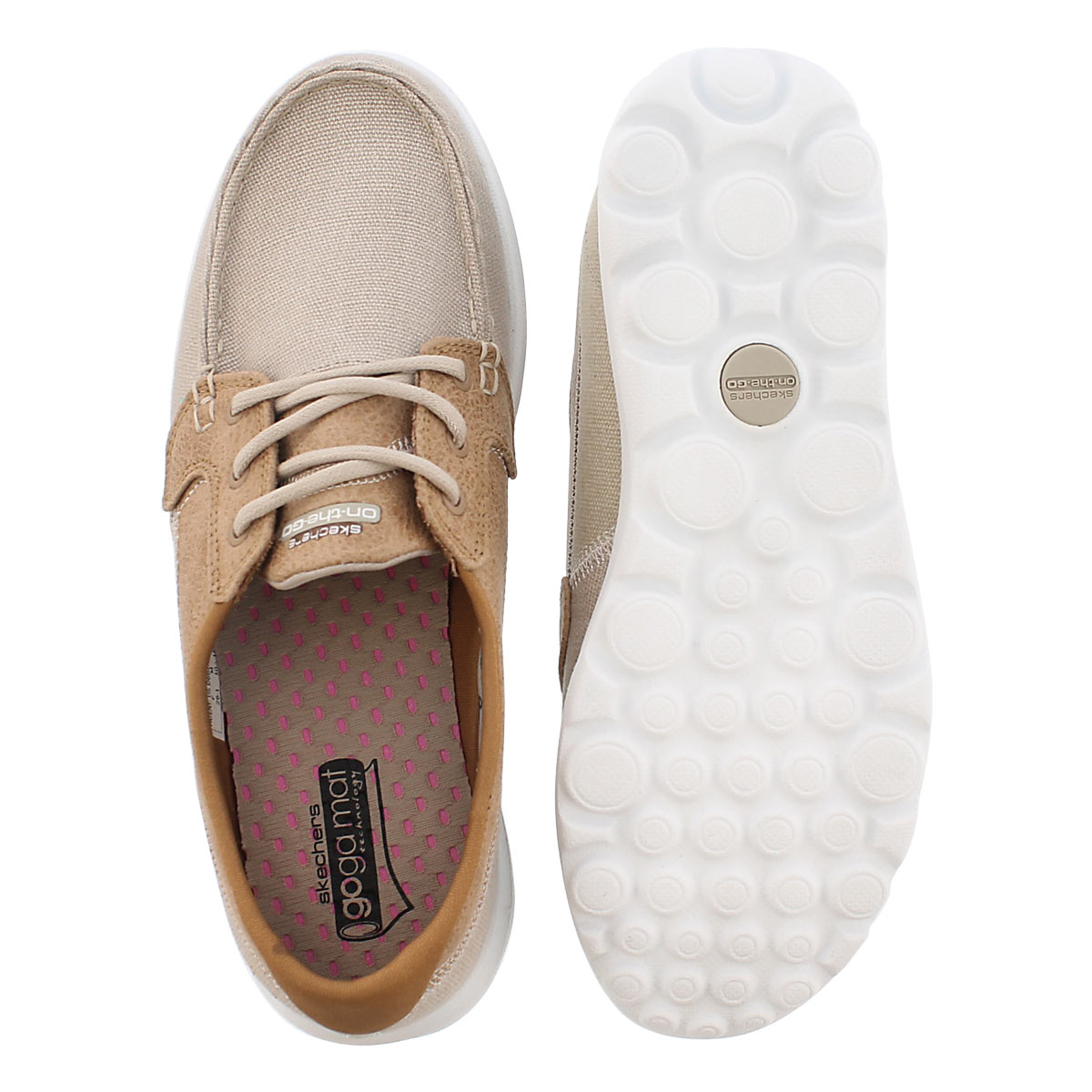 Lds Breezy natural 3 eye boat shoe