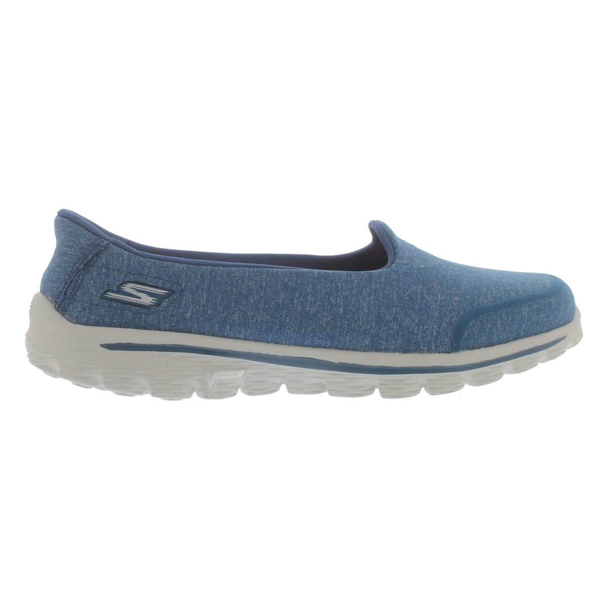 Lds GOwalk 2 Bind blu slipon shoe