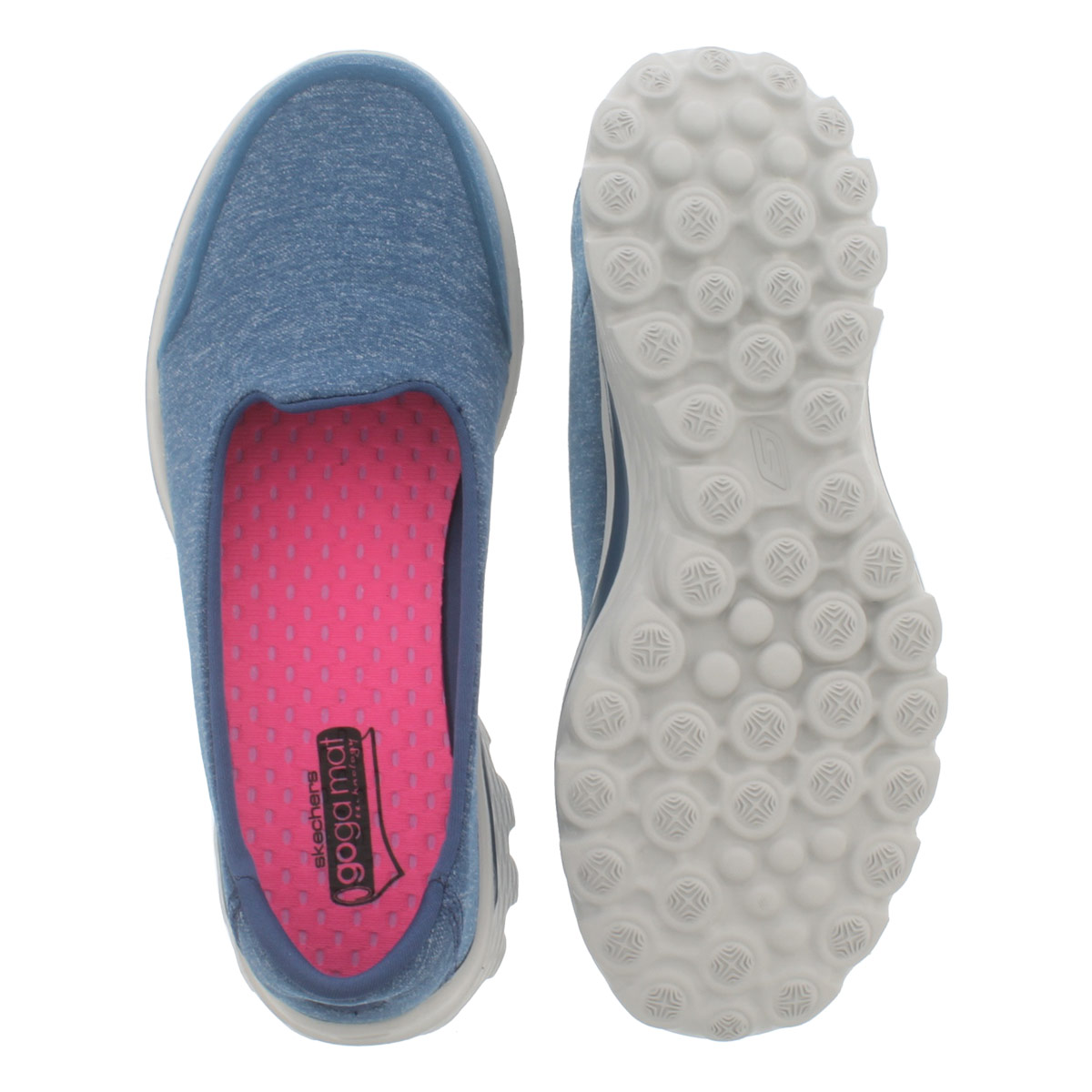 Lds GOwalk 2 Bind blu slipon shoe