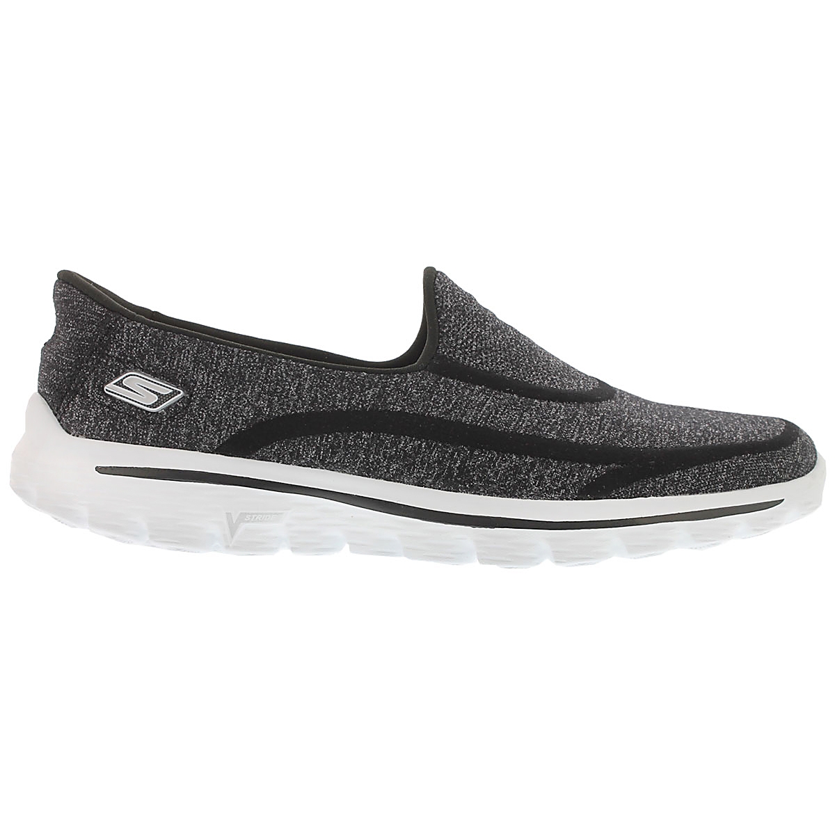 Flâneurs GOwalkSuperSock, noir/blnc, fem
