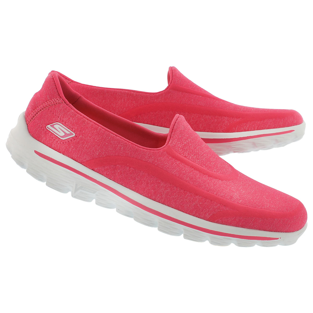 Lds GOwalk Super Sock pink slip on