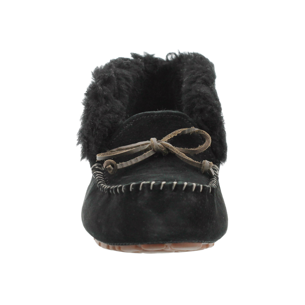 Lds Alena blk fold down moccasin