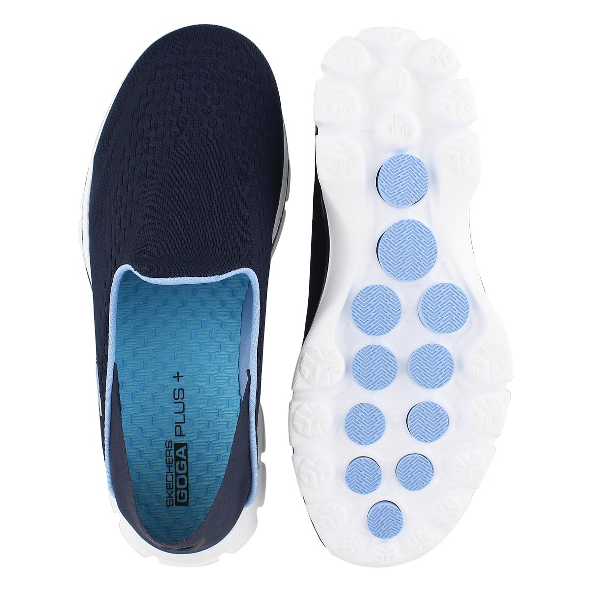 Lds GOwalk 3 nvy convertible heel slipon