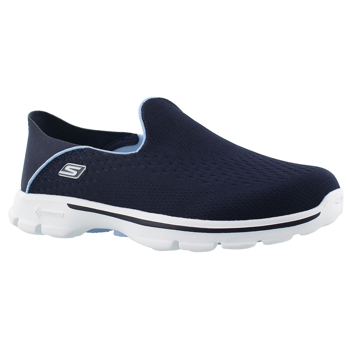 Lds GOwalk 3 nvy convertible heel slipon