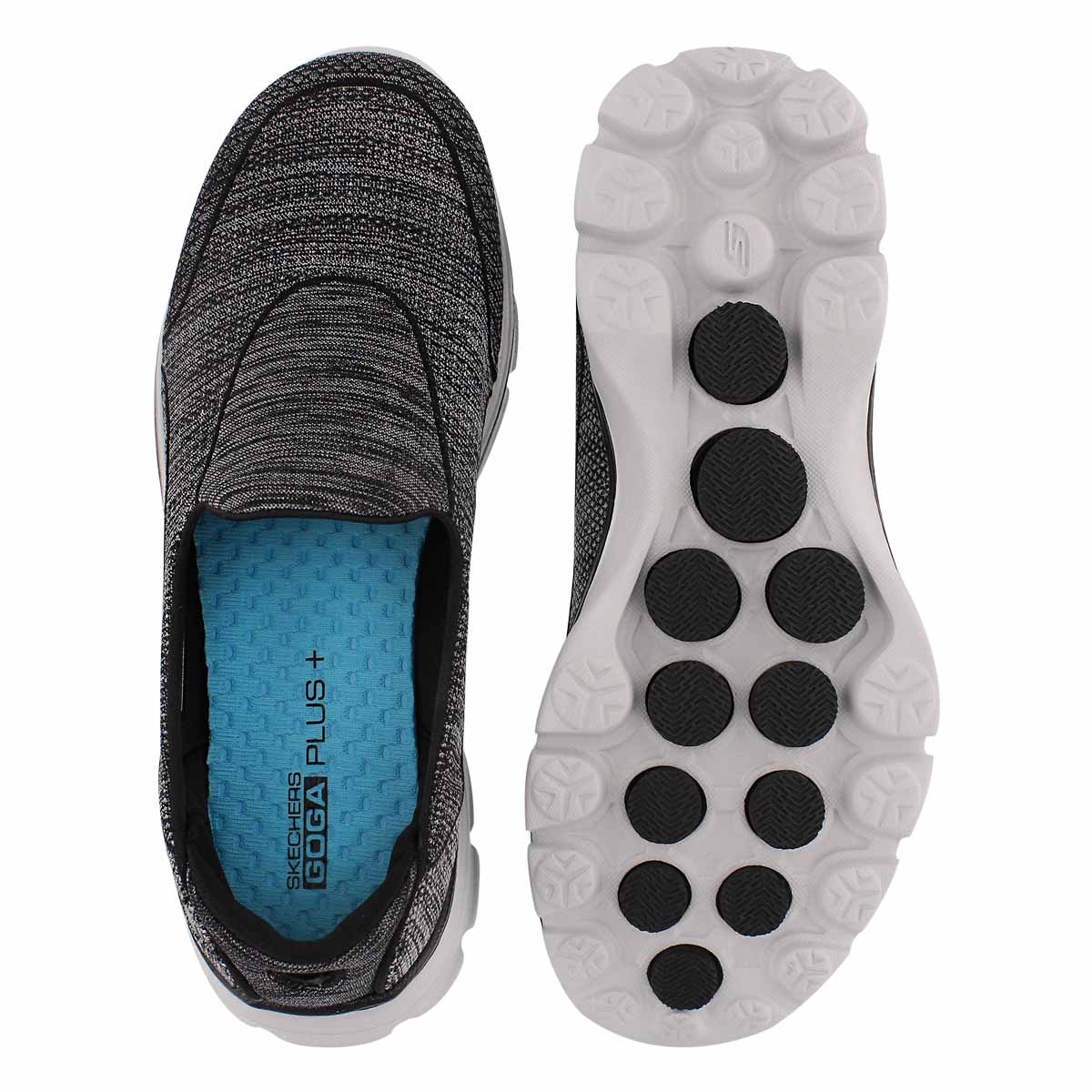 Lds Super Sock 3 blk/gry walking shoe