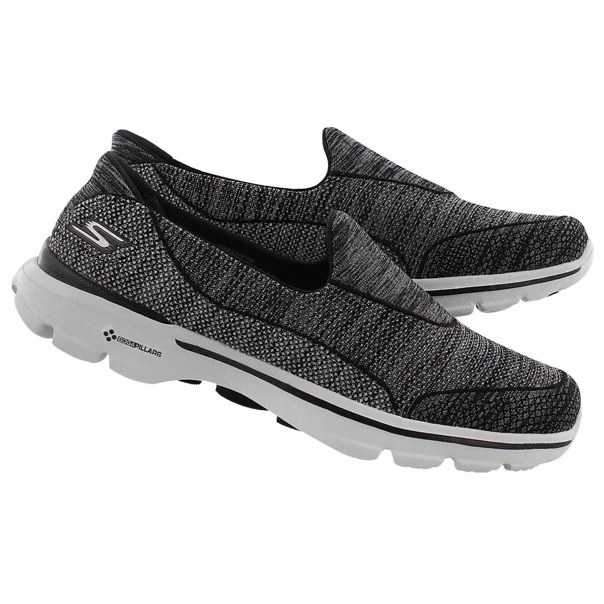 Lds Super Sock 3 blk/gry walking shoe