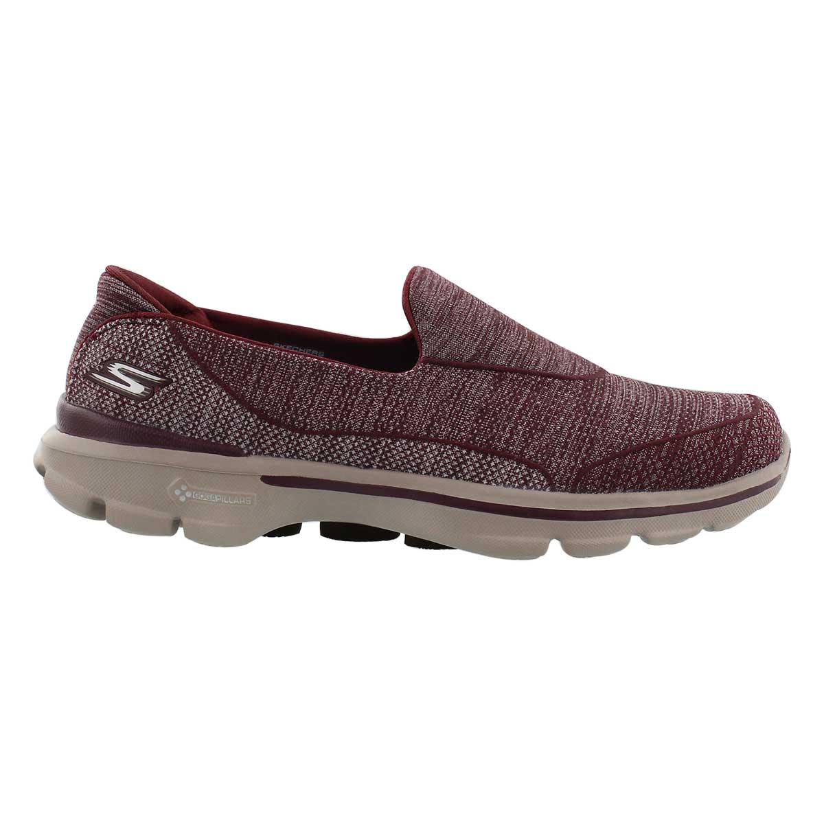 Lds Super Sock 3 burgundy walking shoe