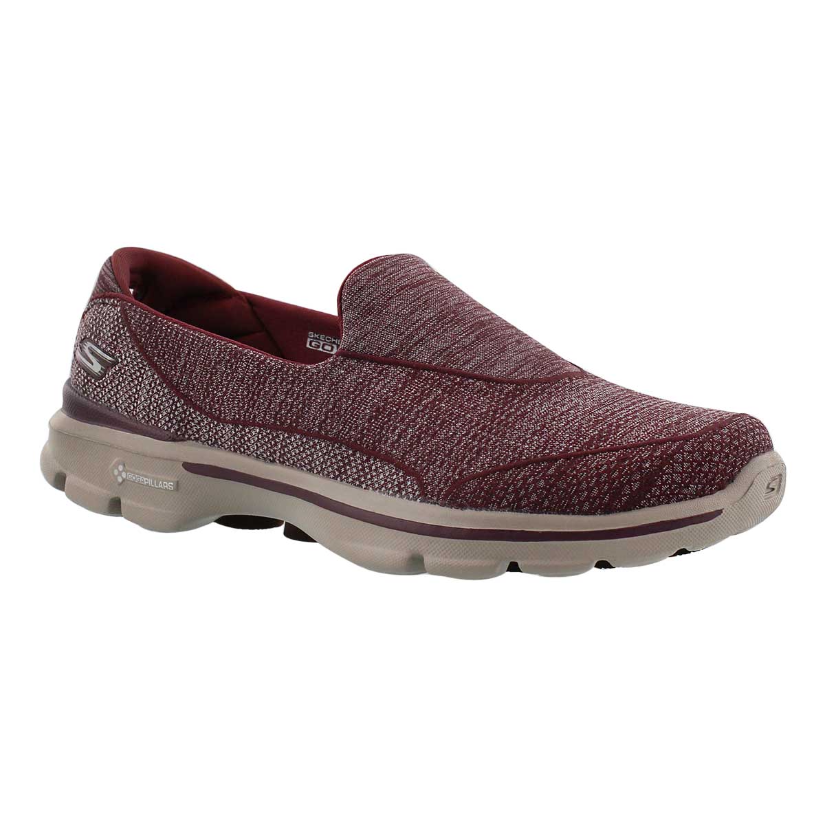 Lds Super Sock 3 burgundy walking shoe