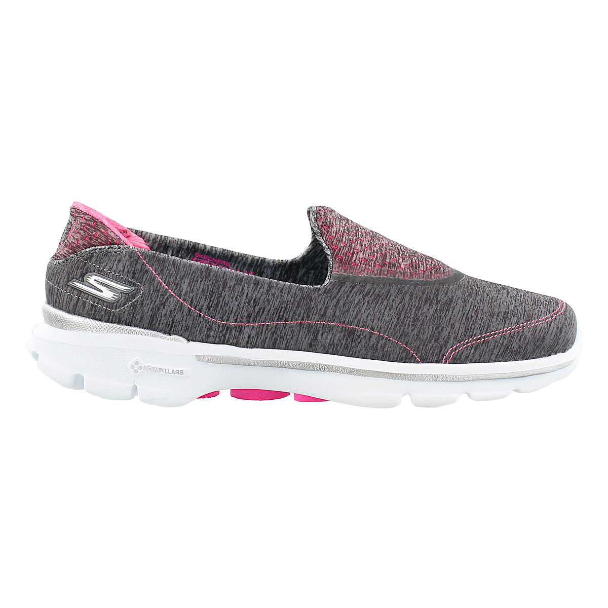 Lds GOwalk 3 Elevate gry slipon shoe