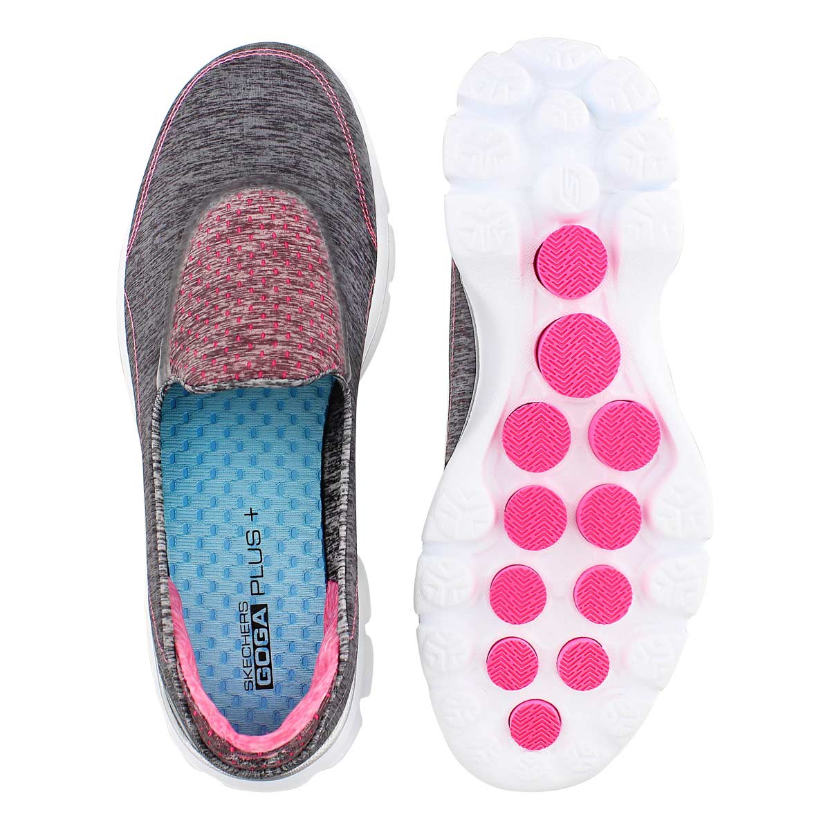 Lds GOwalk 3 Elevate gry slipon shoe