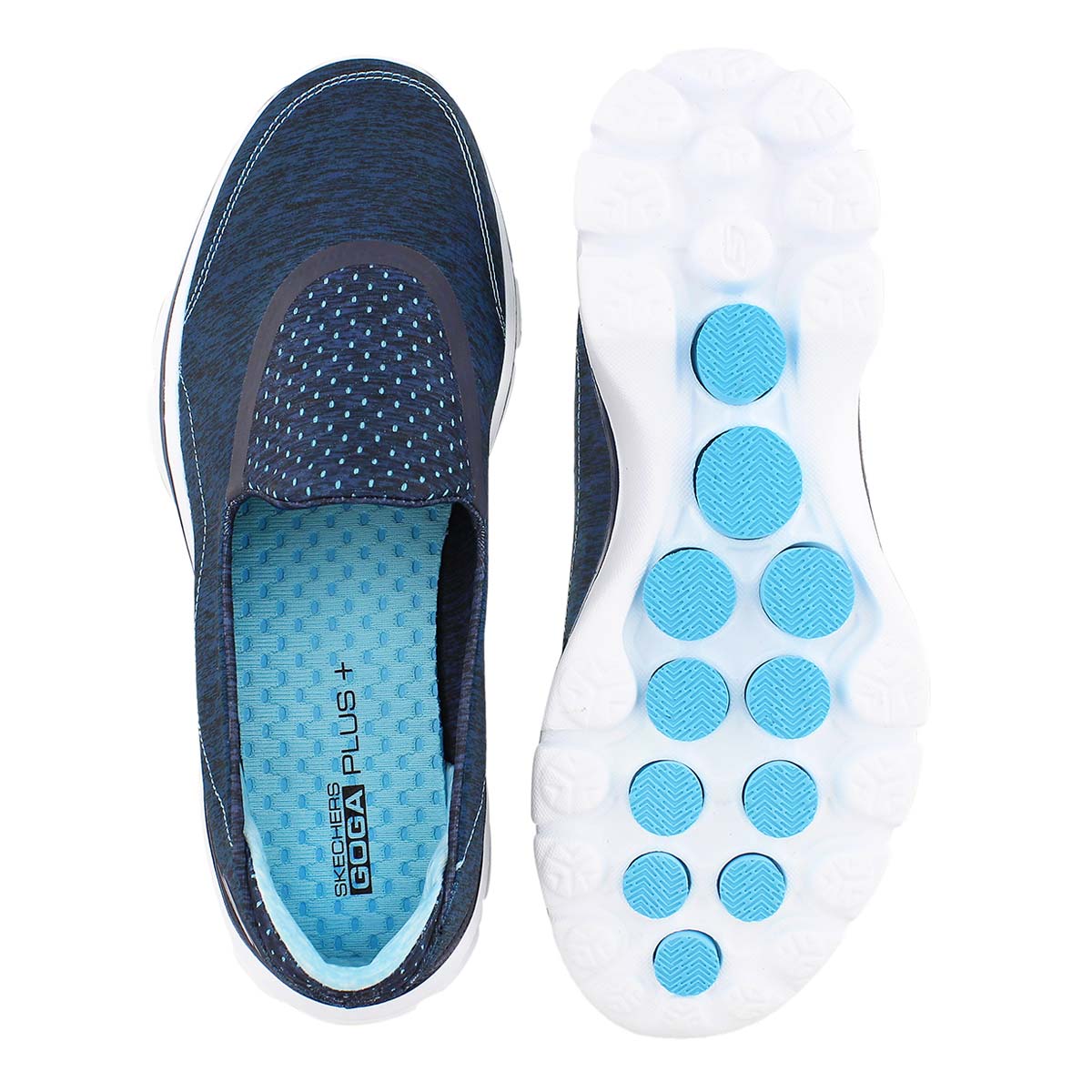 Lds GOwalk 3 Elevate blue slipon shoe