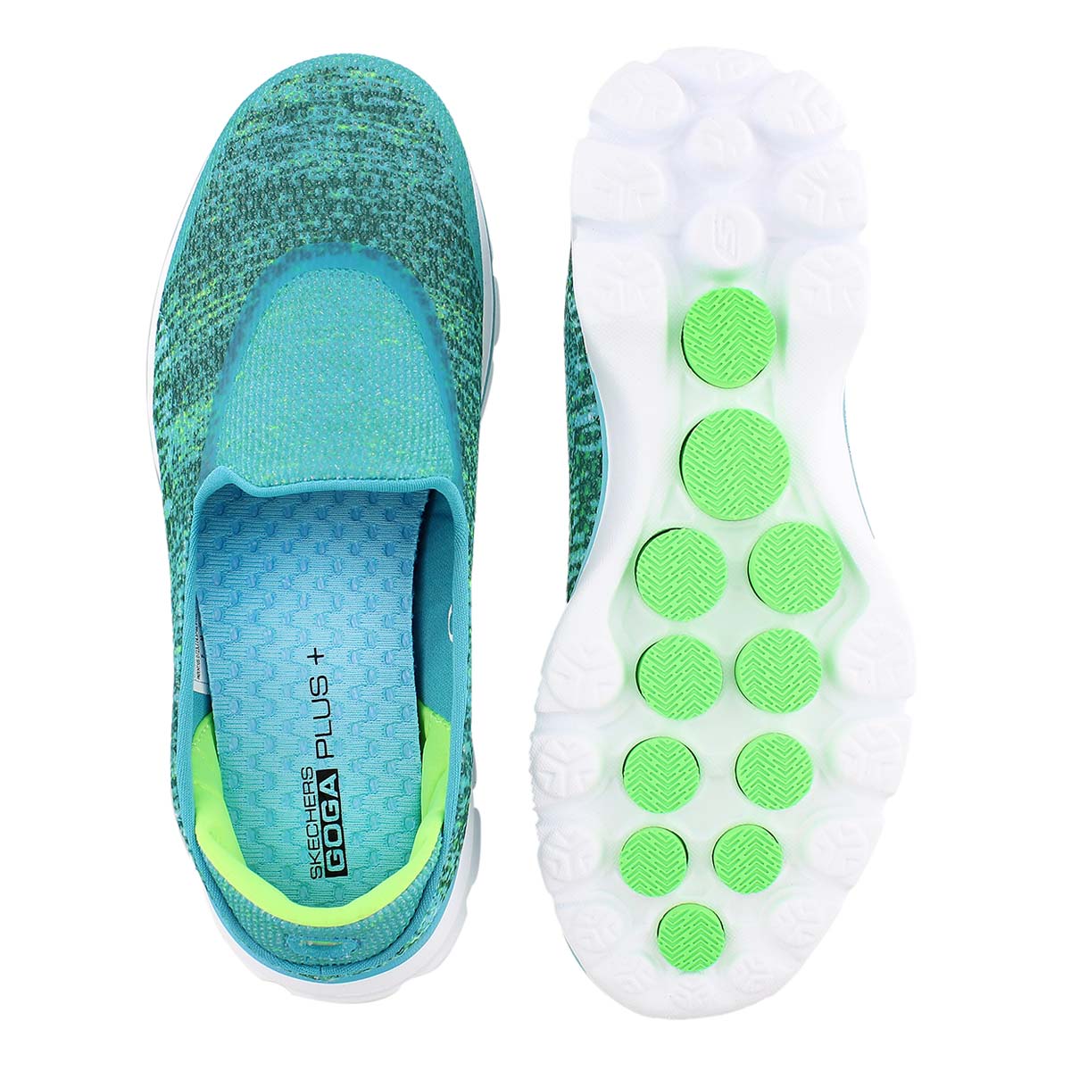 Lds GOwalk 3 Glisten teal slipon walking