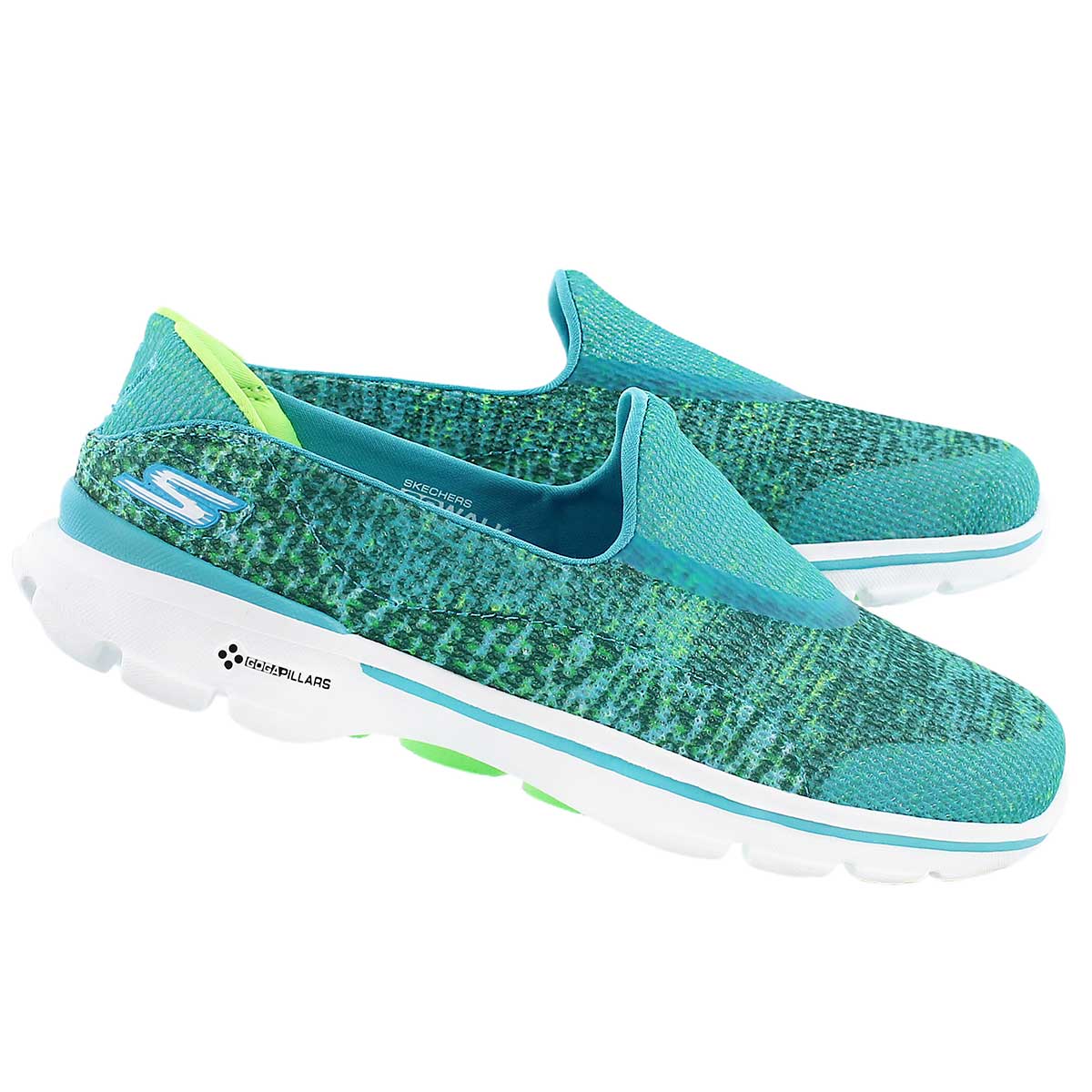 Lds GOwalk 3 Glisten teal slipon walking